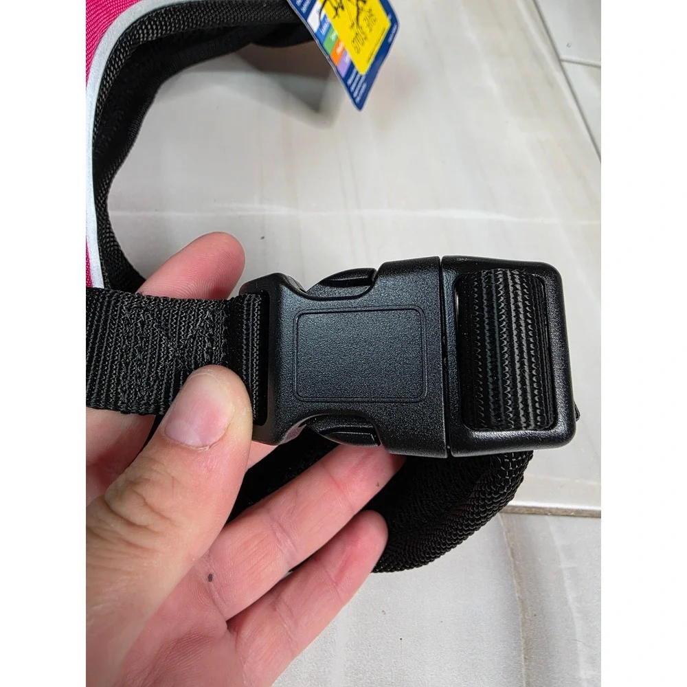 PetSafe EasySport Dog Harness Pink Medium Padded Reflective Mesh Handle S4‎